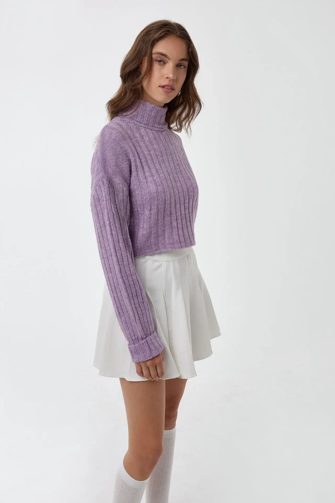 Turtleneck Knit Sweater
