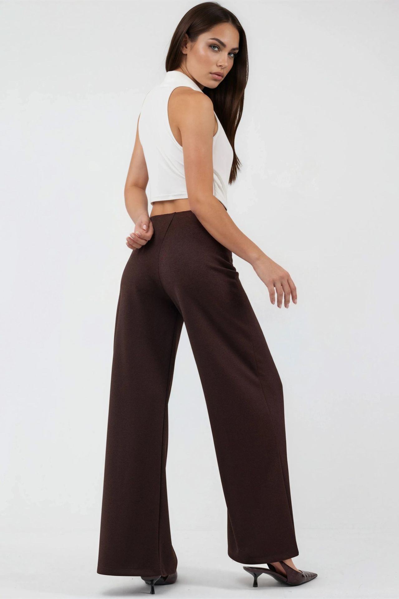 BUSEM High Waist Wide Leg Trousers 3