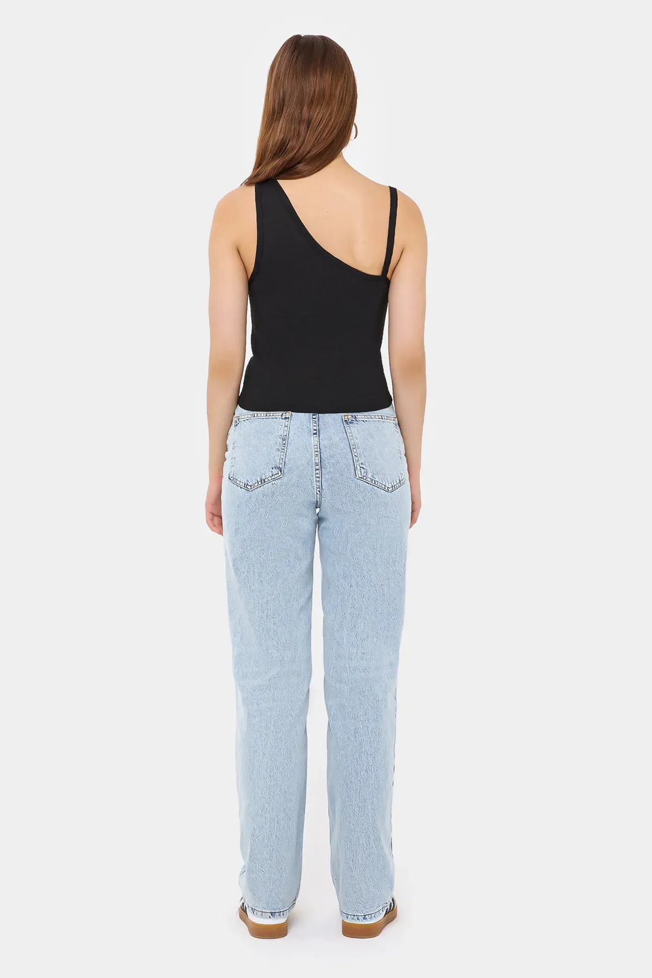 Strap Detail Sleeveless Cropped Top