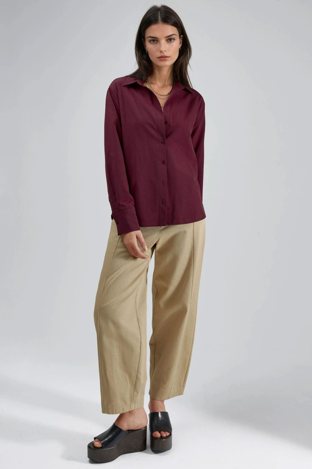 BUSEM Button-Up Relaxed Fit Shirt 5