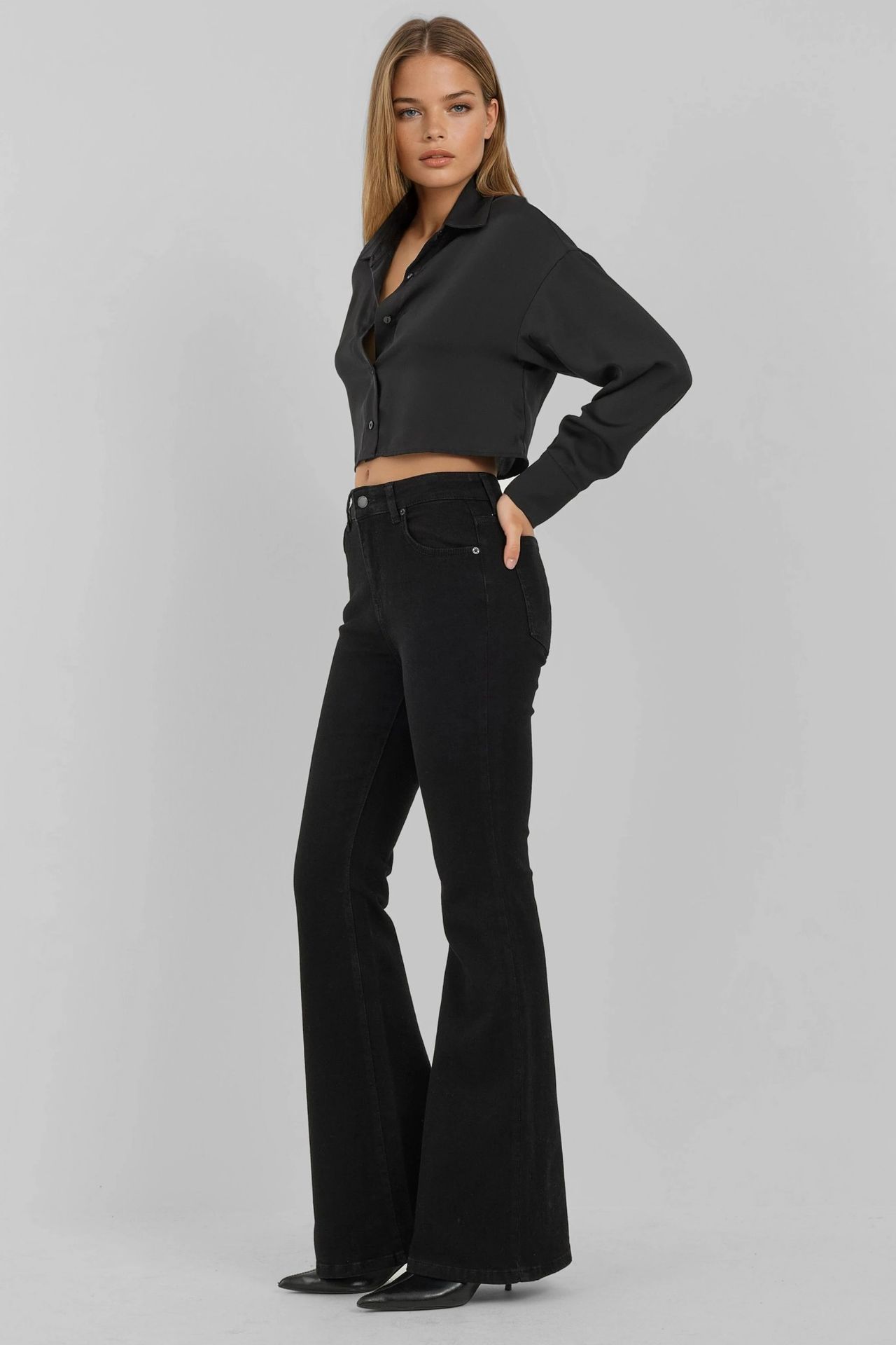 High Waist Flare Jeans 3