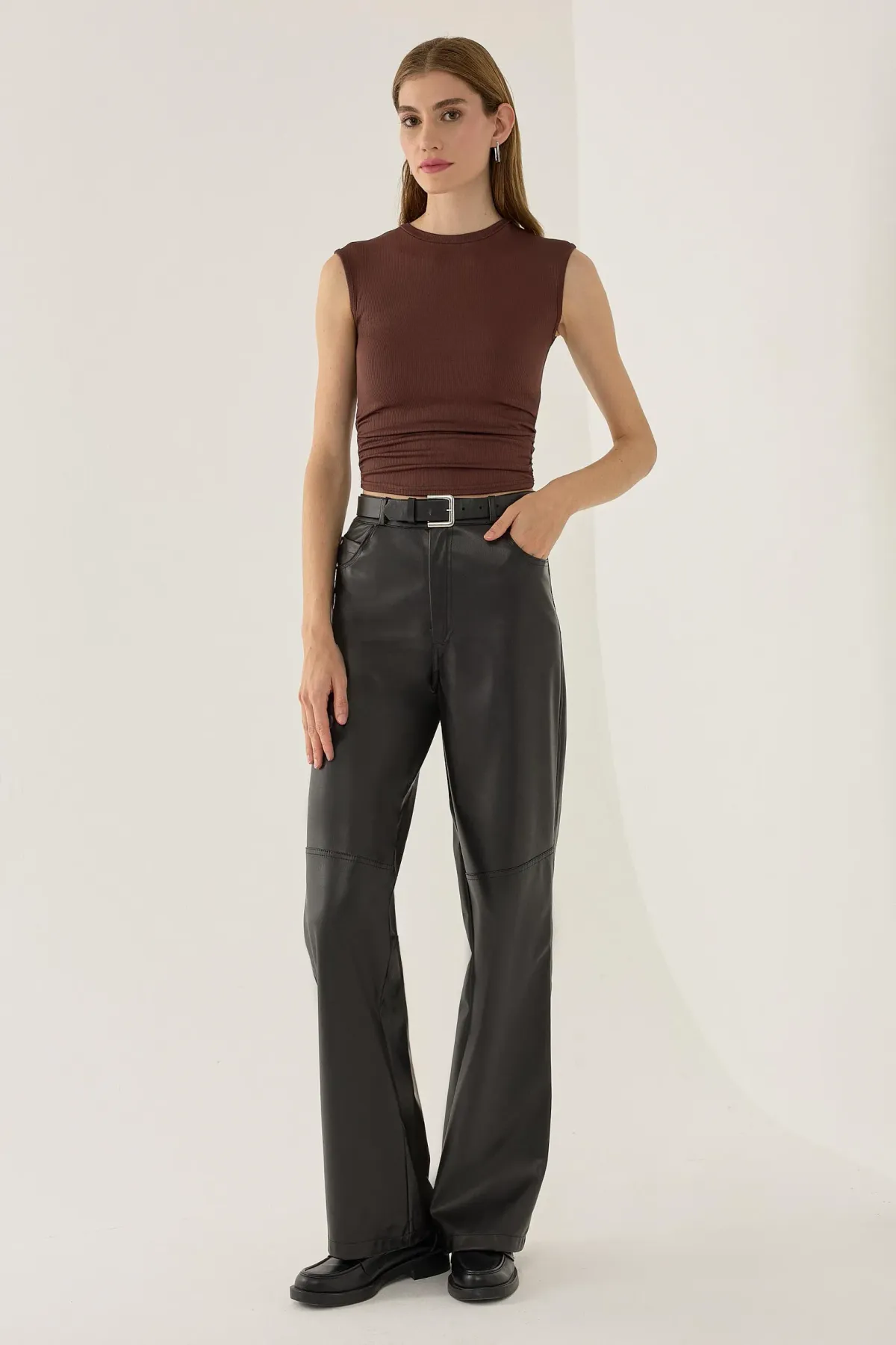 Ruffled Jersey Top 2