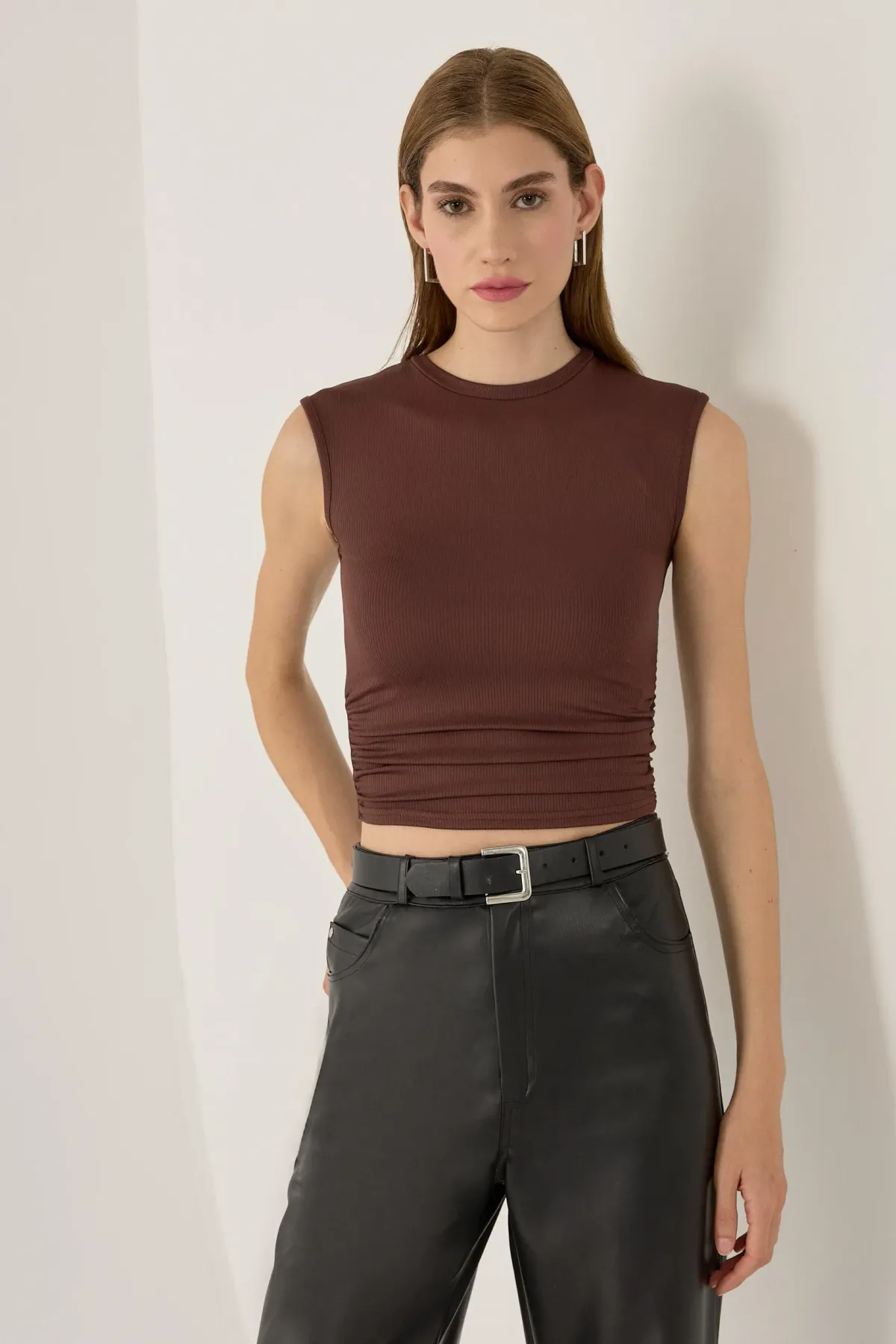 Ruffled Jersey Top 1