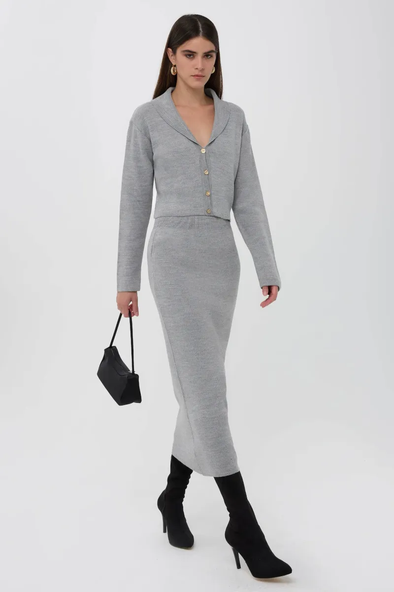 Knit Co-Ord Set with Button Detail 2
