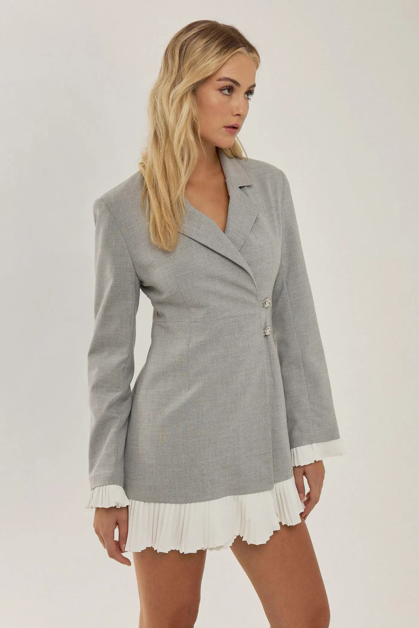 Contrast Detailed Blazer Dress 3