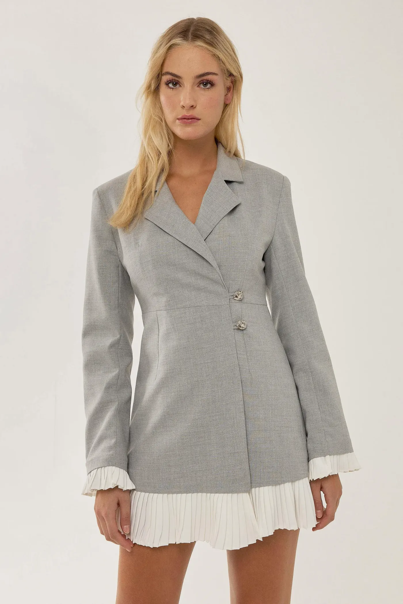 Contrast Detailed Blazer Dress 2