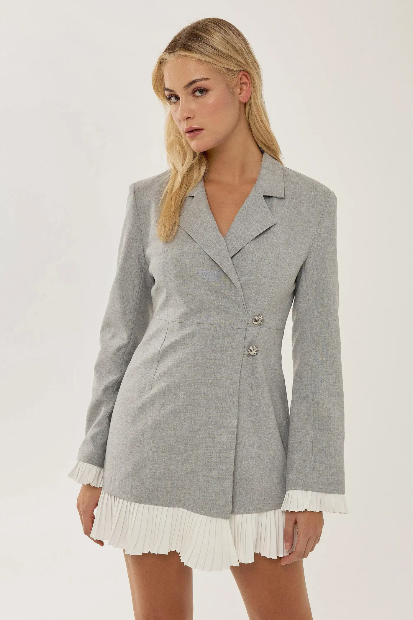 Contrast Detailed Blazer Dress 1