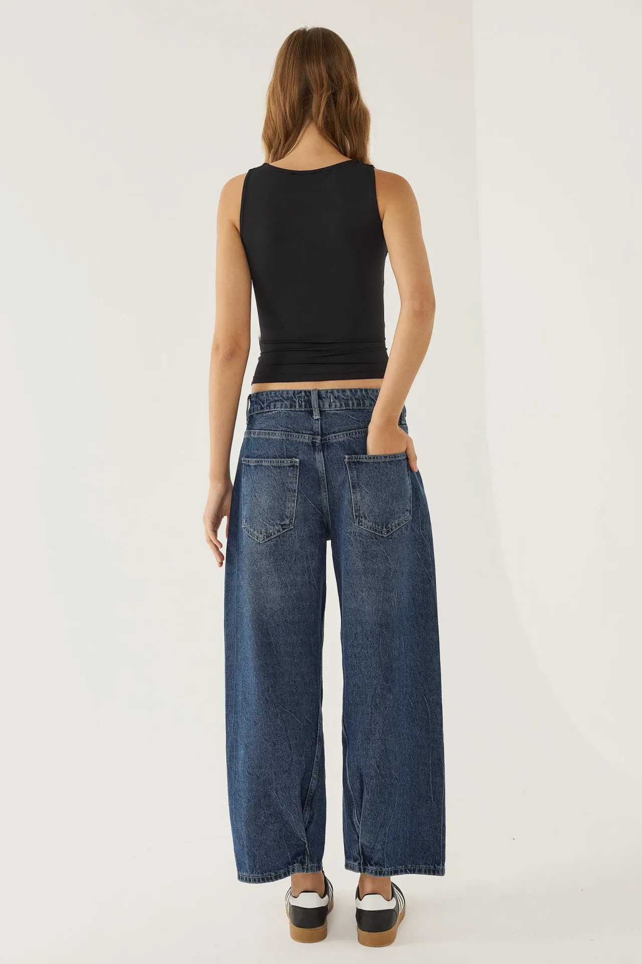 Mid-Rise Tapered Jeans