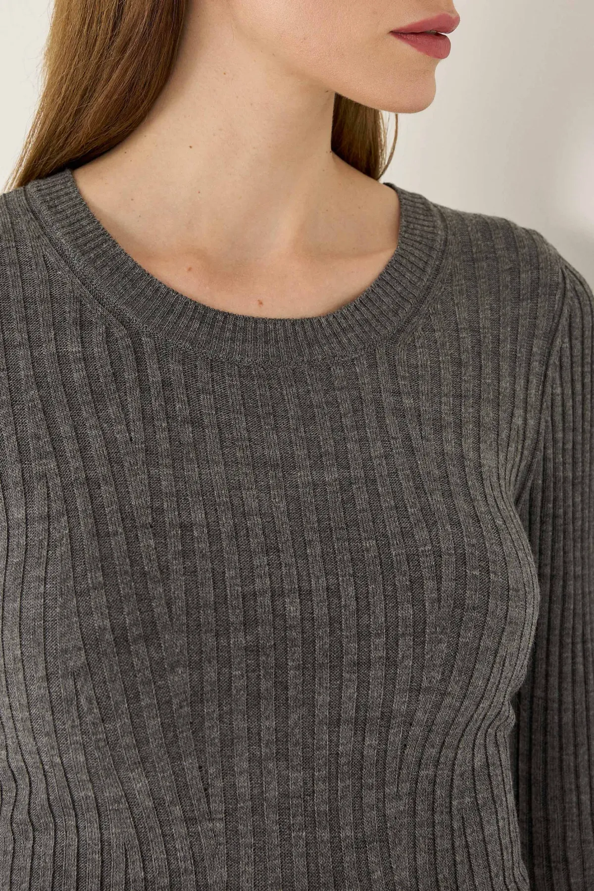 Knit Crew Neck Dress 5