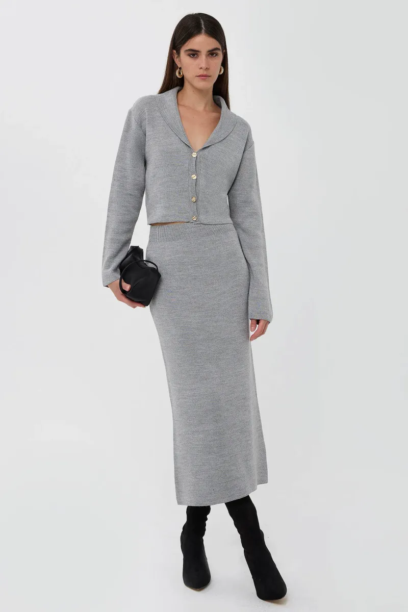 Knit Co-Ord Set with Button Detail 1
