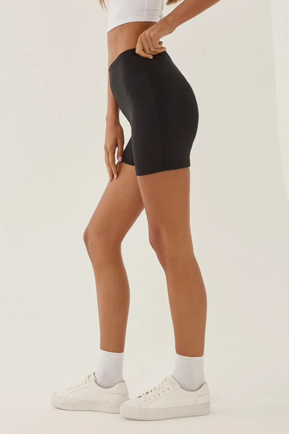 High Waist Elastic Biker Leggings