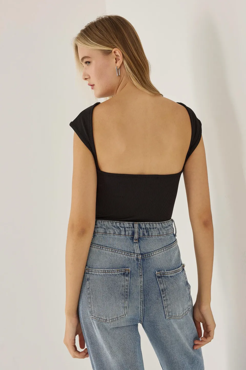 Open Back Crop Top