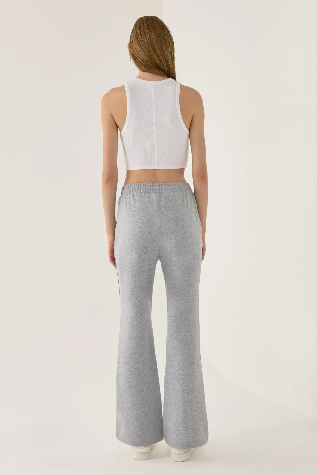 Flare Leg Elastic Waist Sweatpants