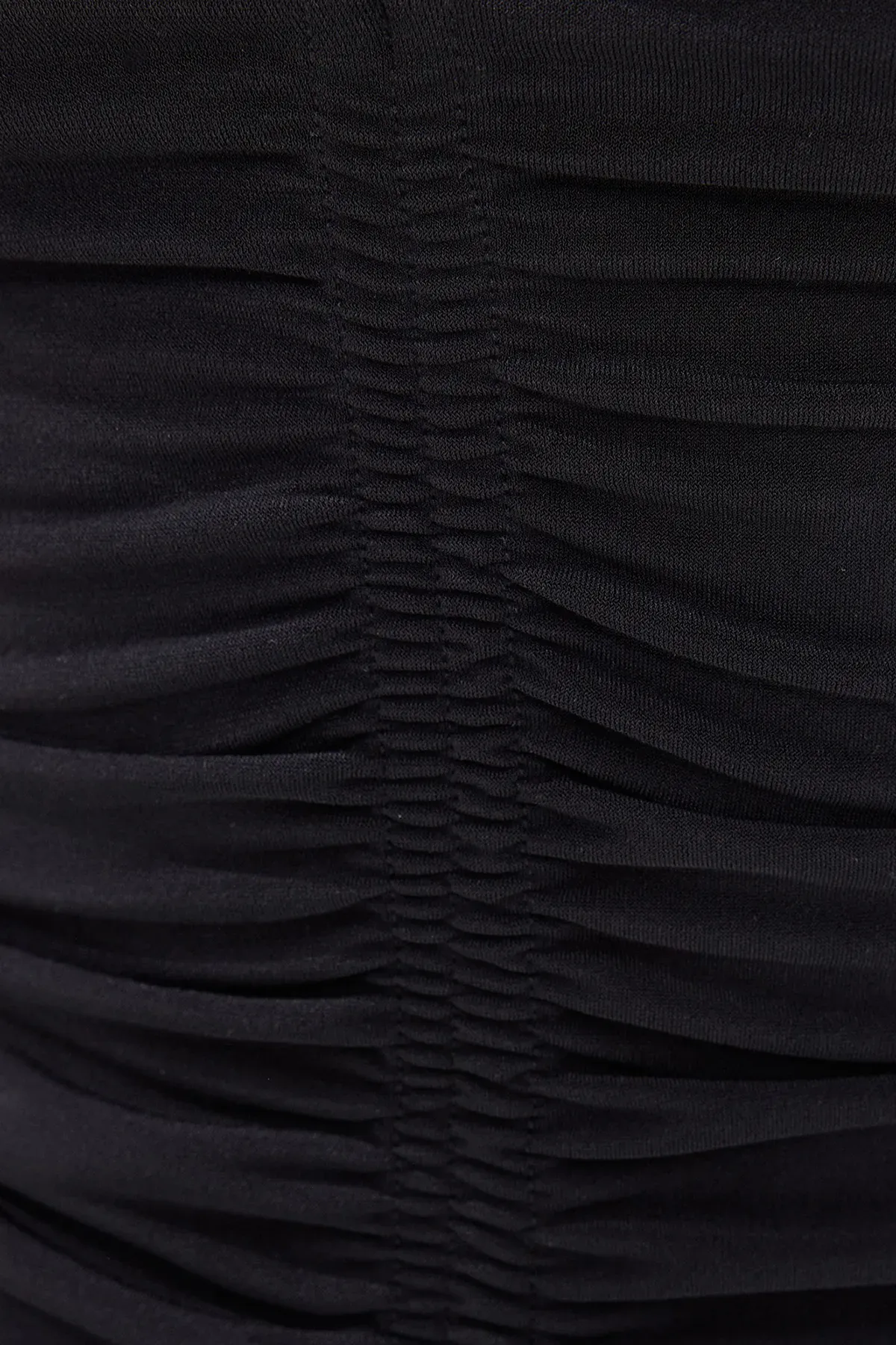 Ruched Plunge-Neck Midi Dress 4