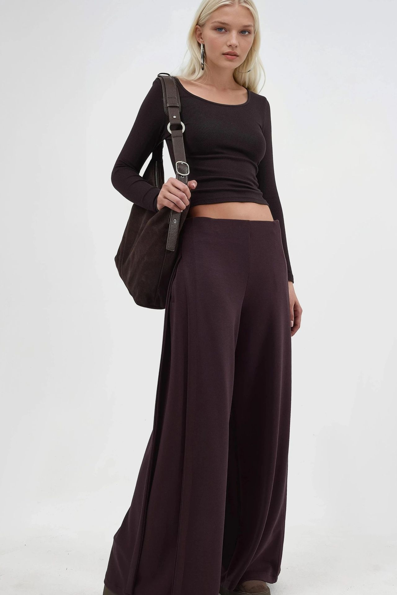 BUSEM Wide Leg Pleated Pants 4