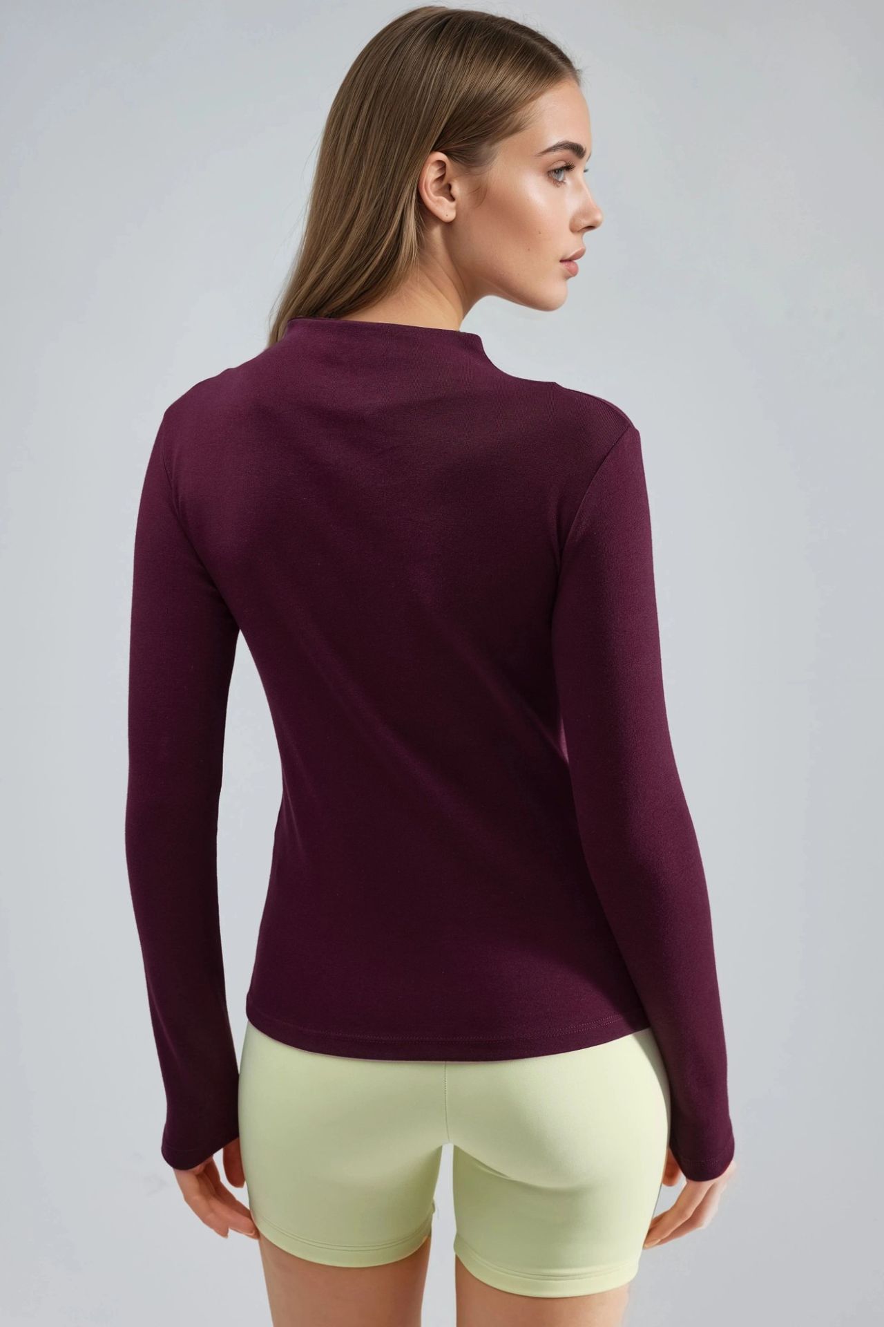 BUSEM Slim Fit Half Turtleneck Blouse 2