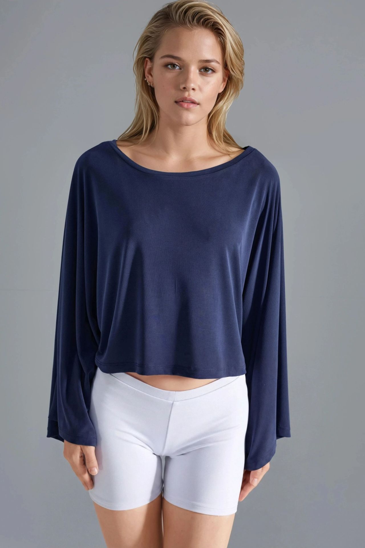 BUSEM Loose Fit Boat Neck Blouse 6