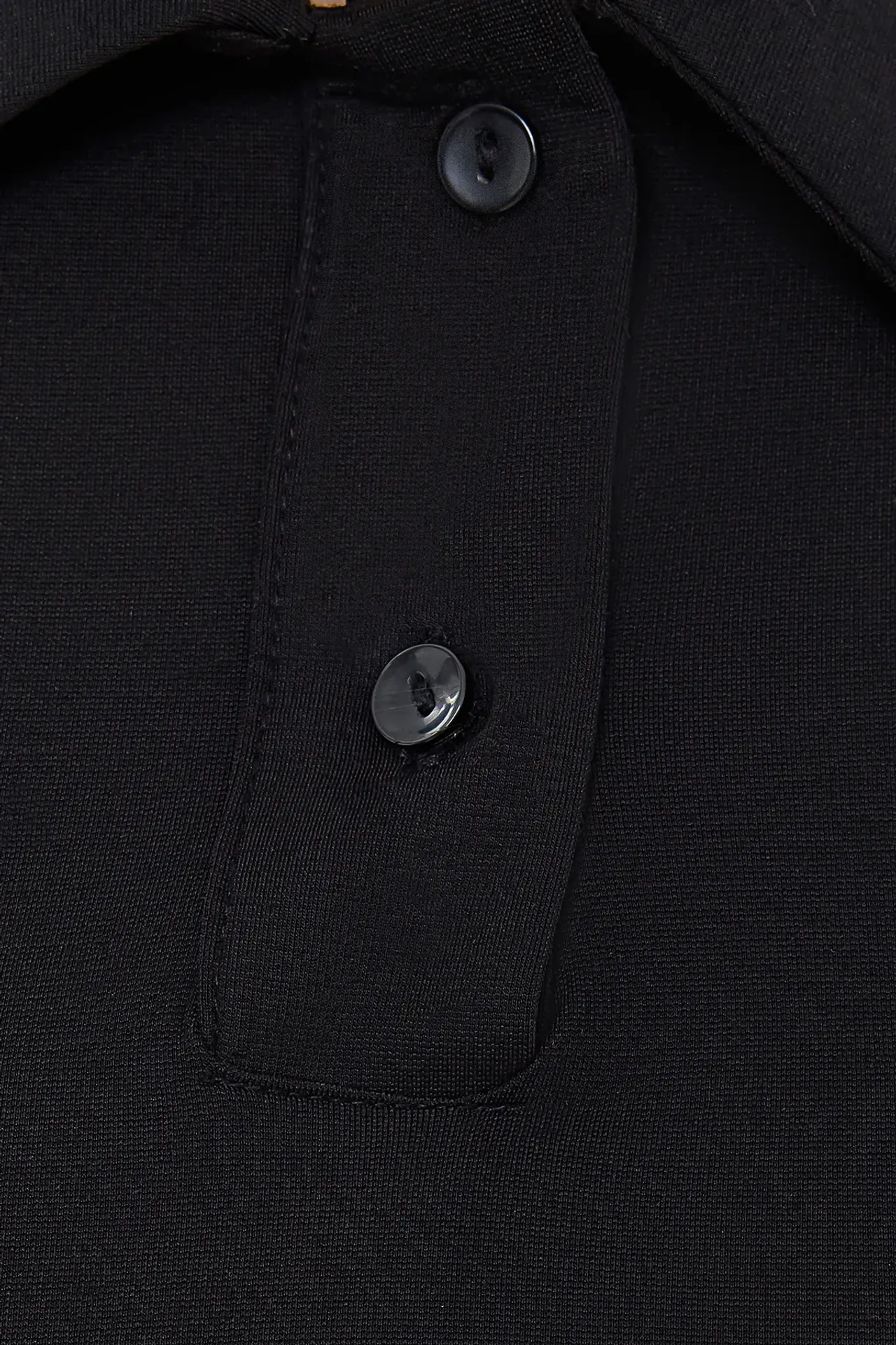 Button-Detail Mini Dress