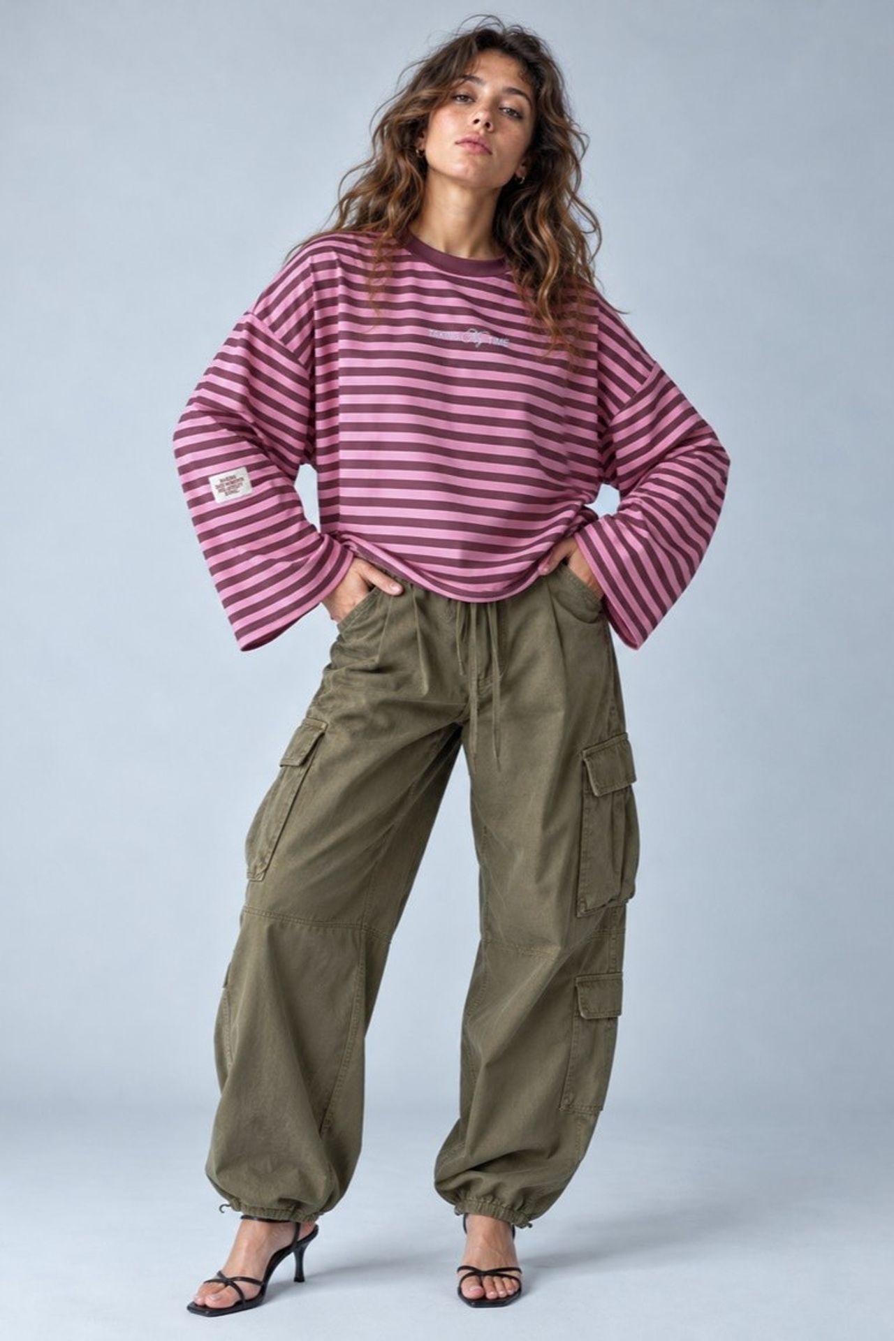 Striped Oversized Sweatshirt 2
