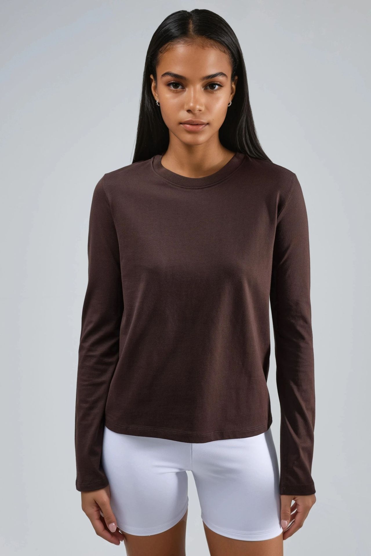 BUSEM Long Sleeve Crew Neck Basic Blouse 7