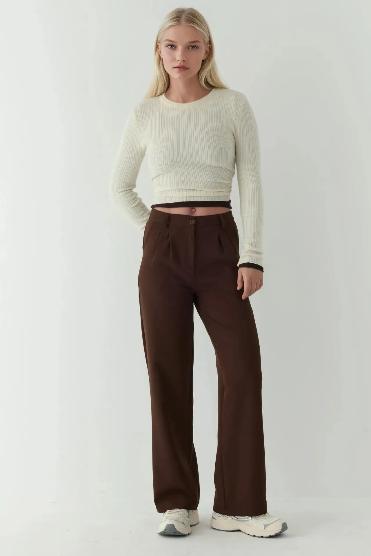 Wide Leg Casual Trousers 6