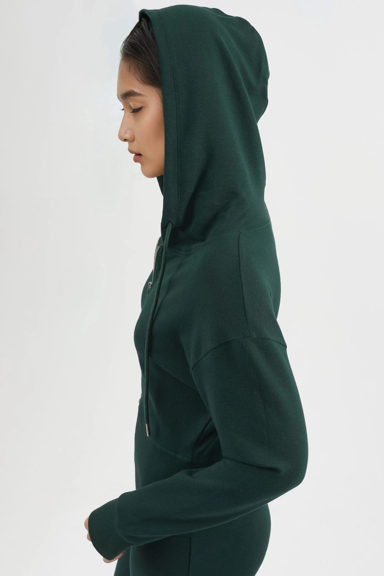 BUSEM Hooded Long Sleeve Zipper Jacket 2