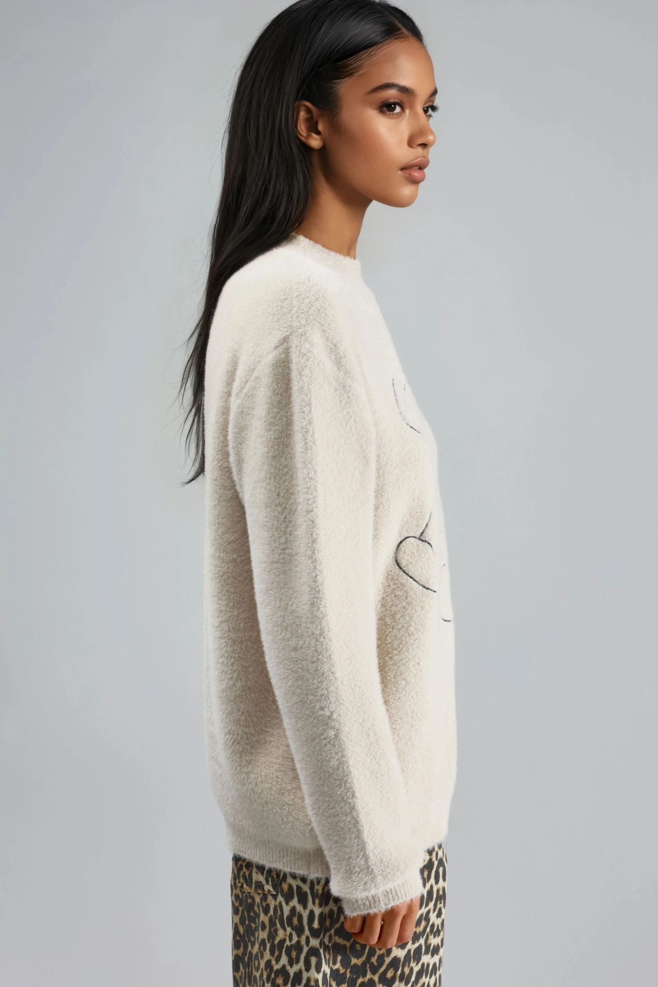 MY FASHION Oversize Teddy Bear Plush Sweater 4