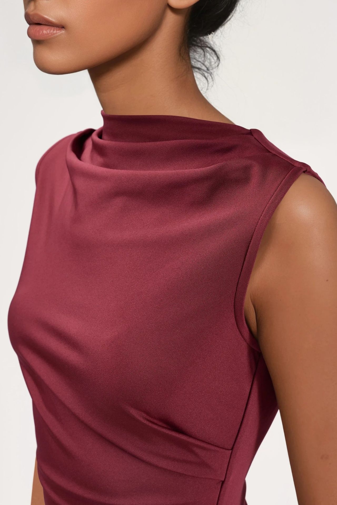 Ruched Bodycon Midi Dress 5