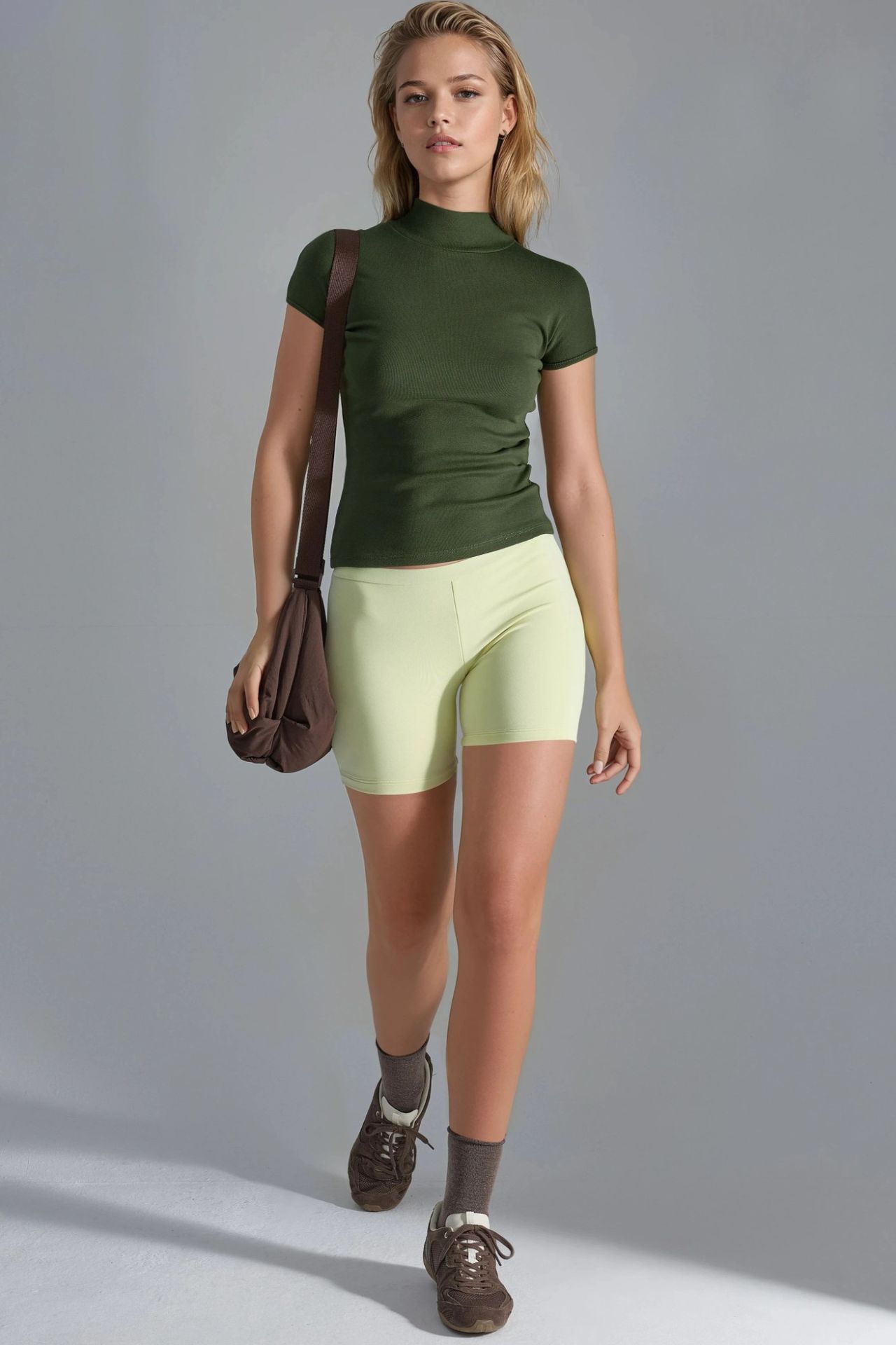 BUSEM Fitted Half Turtleneck Cotton Blouse 6
