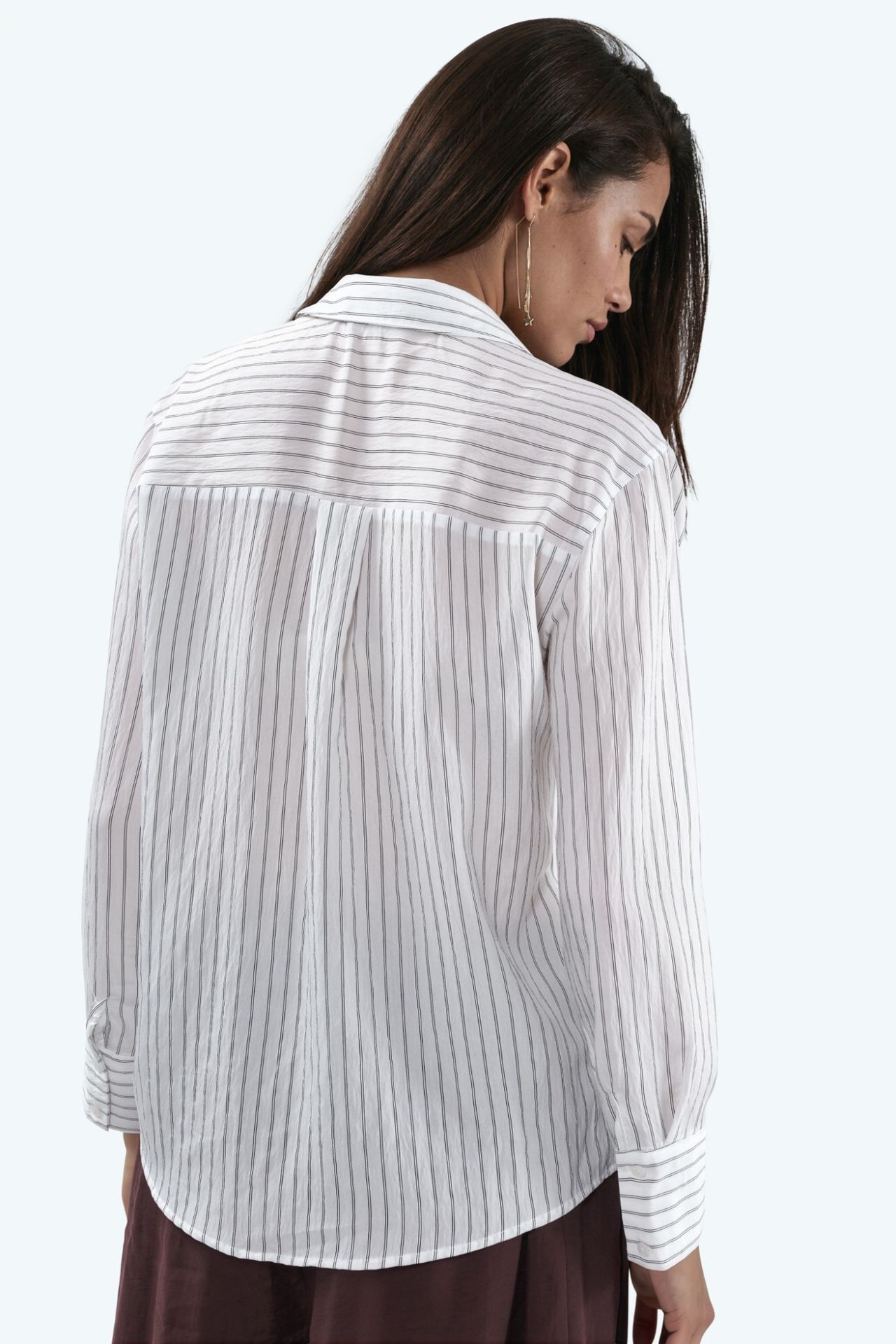 BUSEM Casual Striped Button-Up Shirt 2
