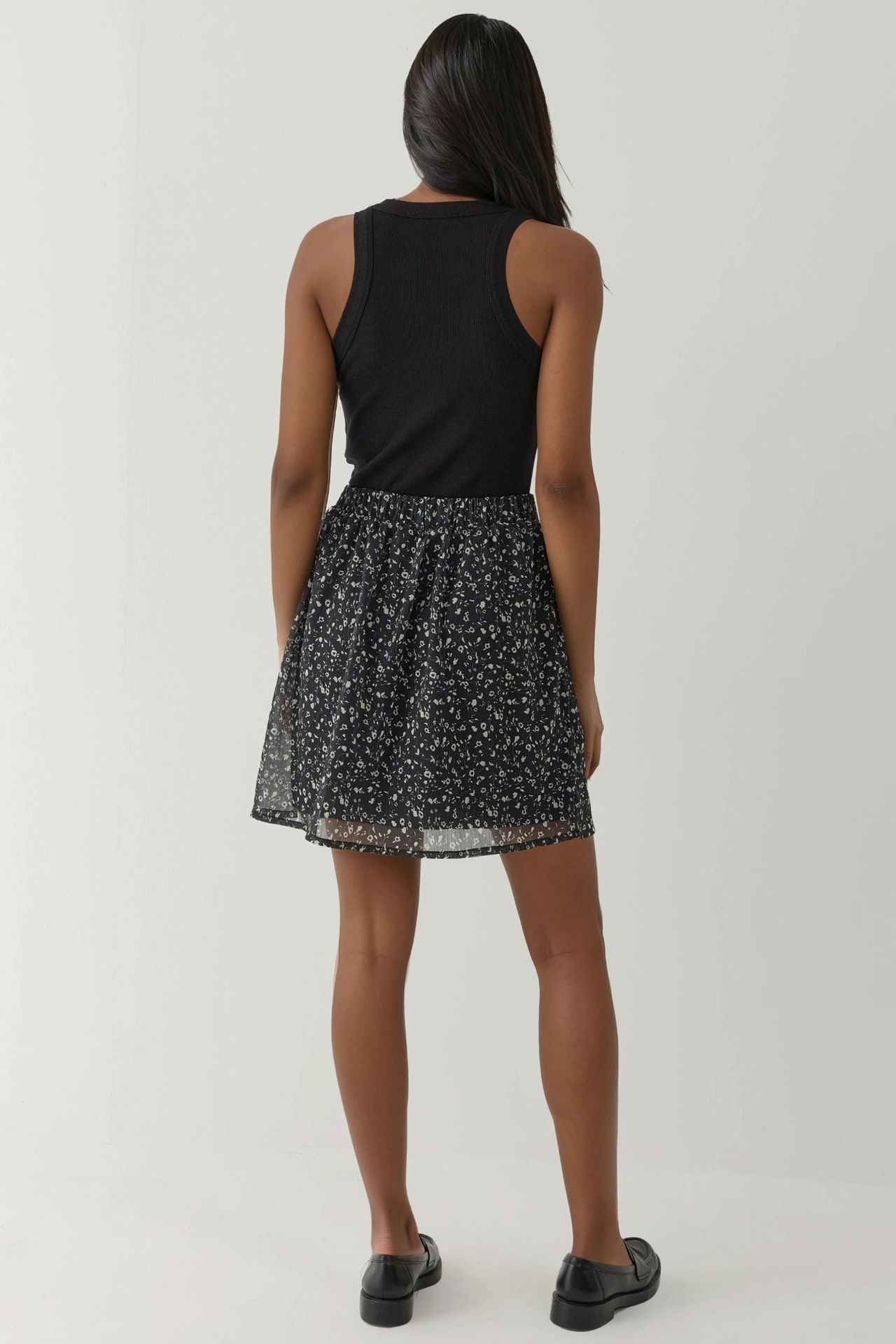 High Waist Floral Mini Skirt 6