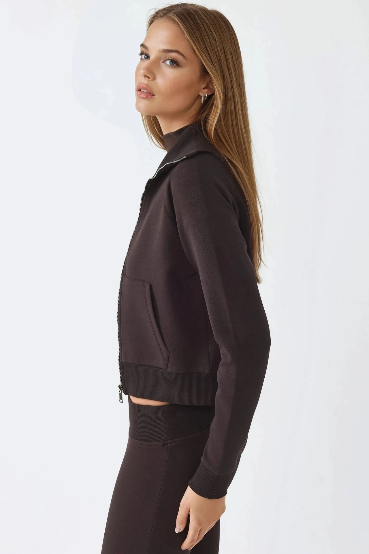 BUSEM Zippered Cotton Jacket with Pockets 4