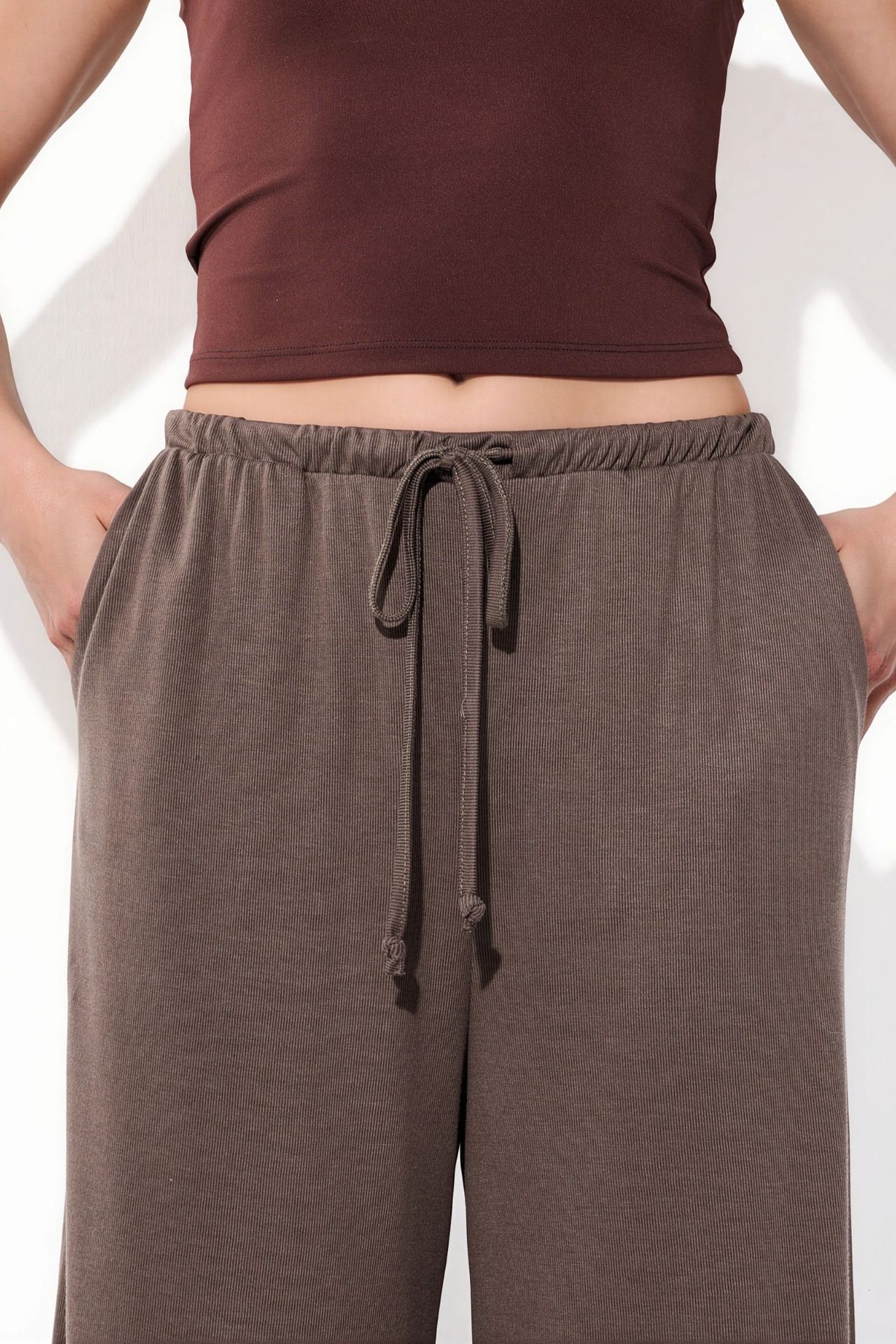 BUSEM Wide Leg Drawstring Trousers 5