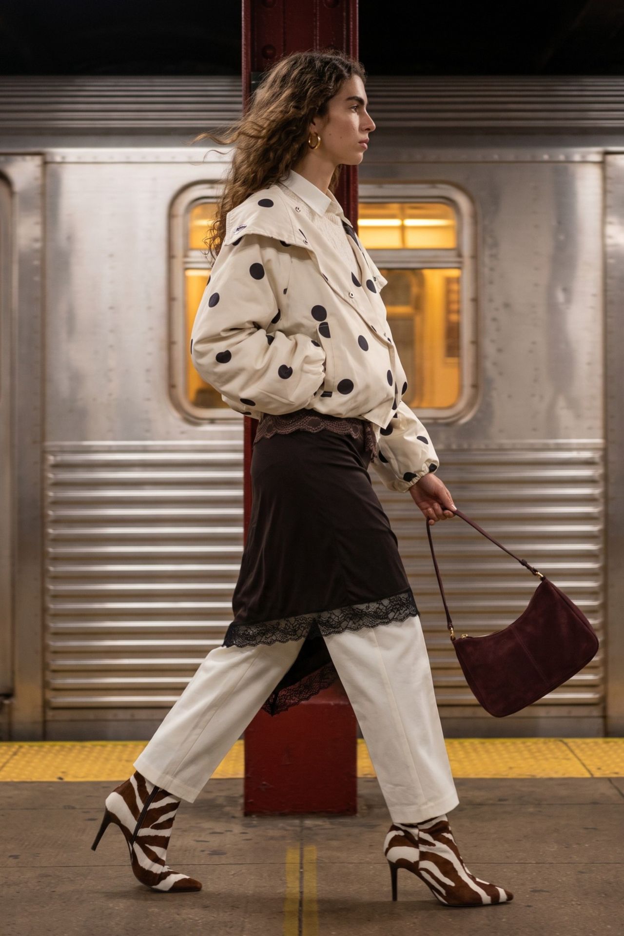 Polka Dot Bomber Jacket 2
