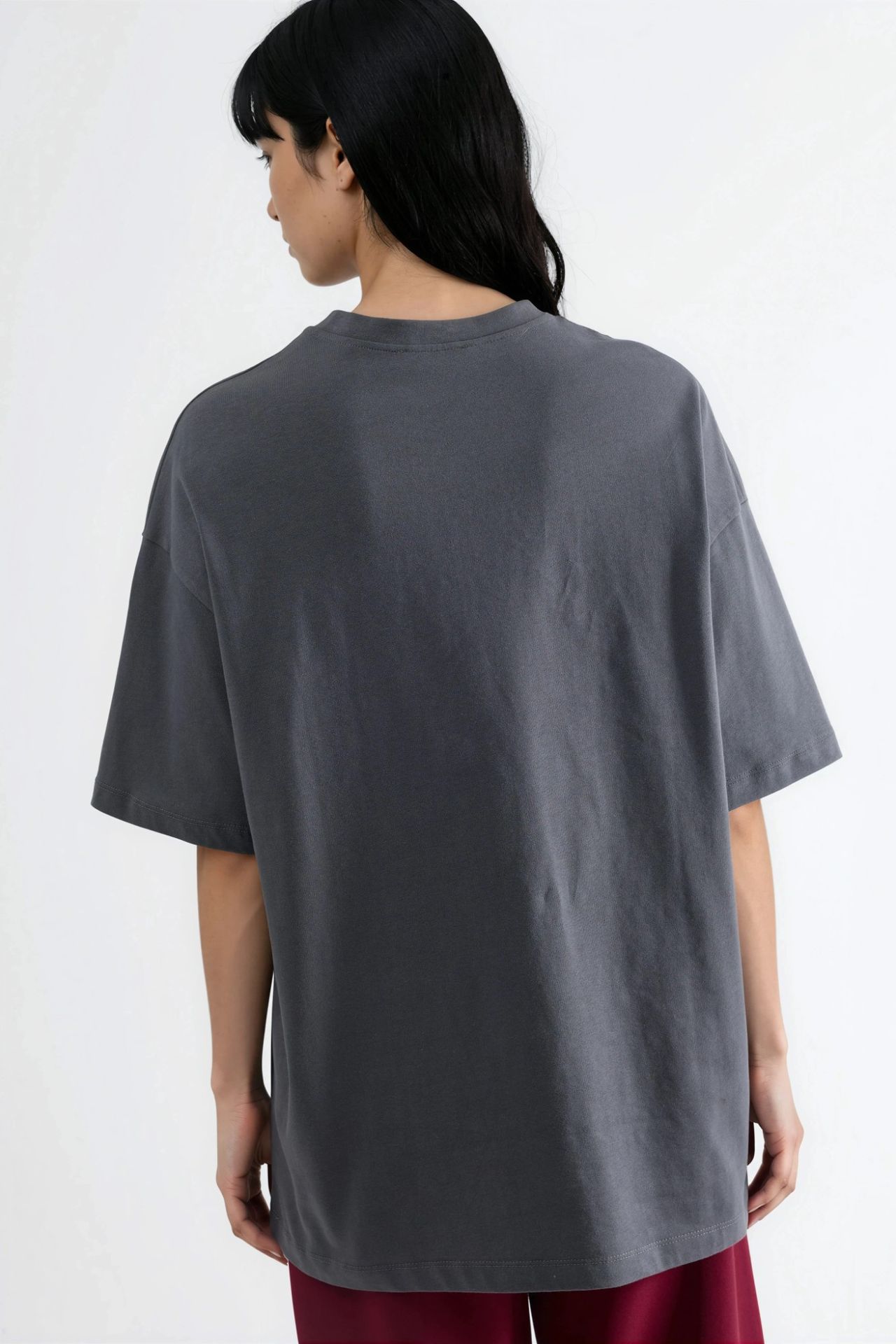 BUSEM Oversized Text Printed T-Shirt 3