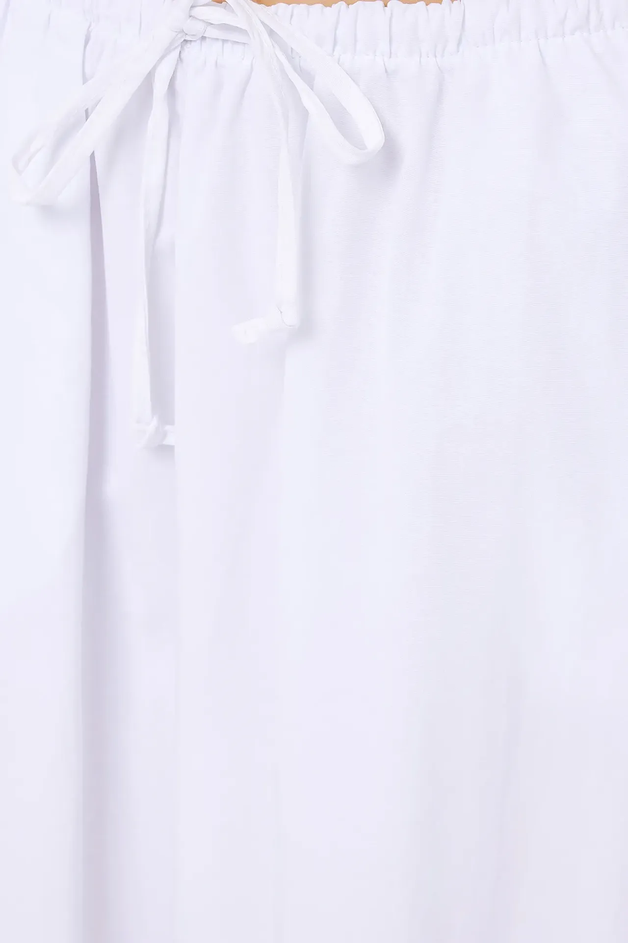 Mid-Rise Maxi Skirt with Drawstring
