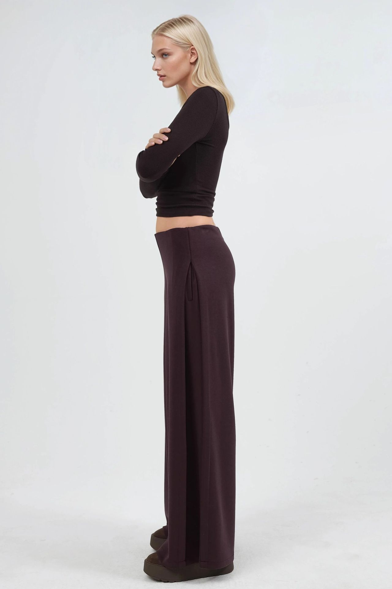 BUSEM Wide Leg Pleated Pants 2