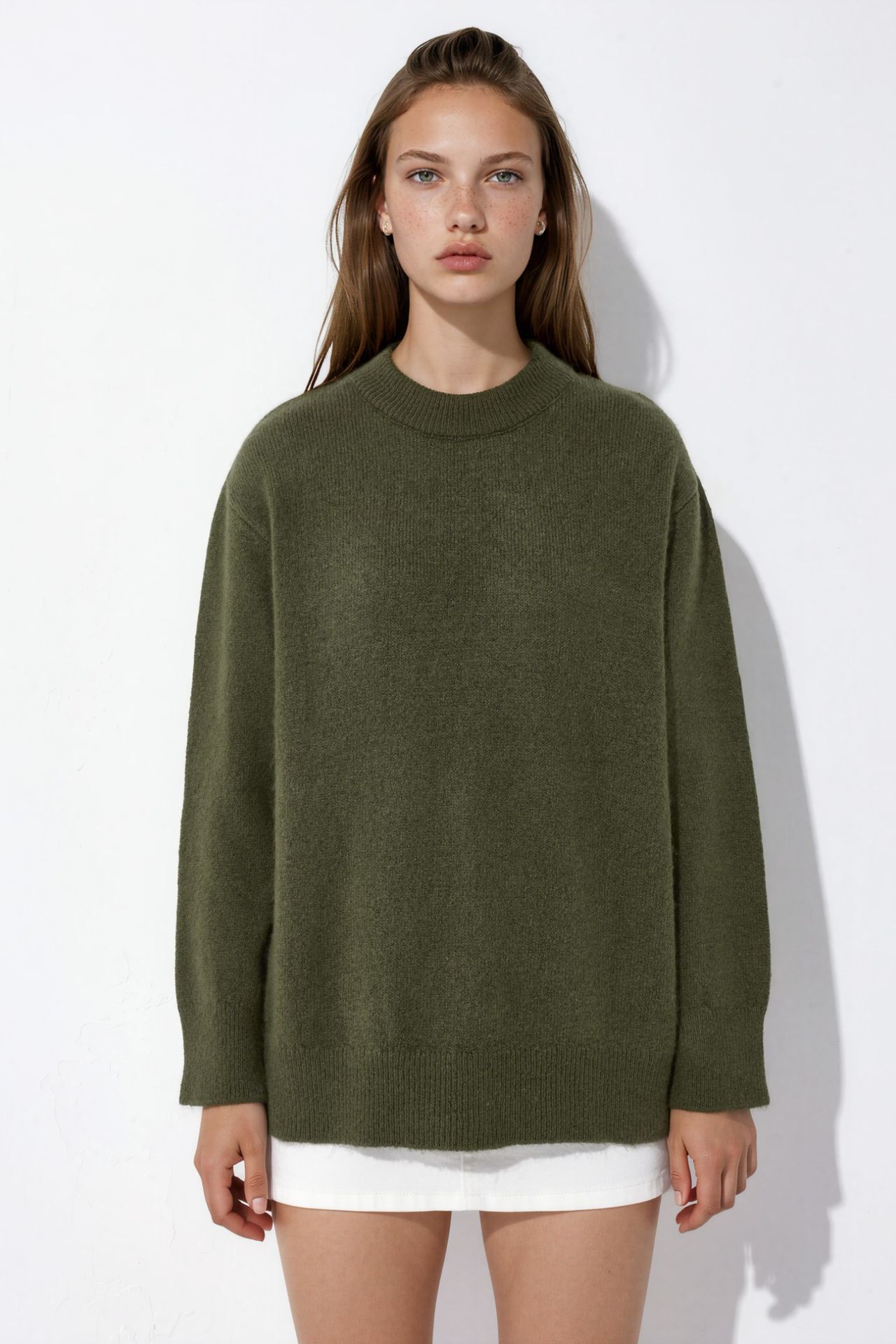 Soft-Textured Basic Knit Sweater 6
