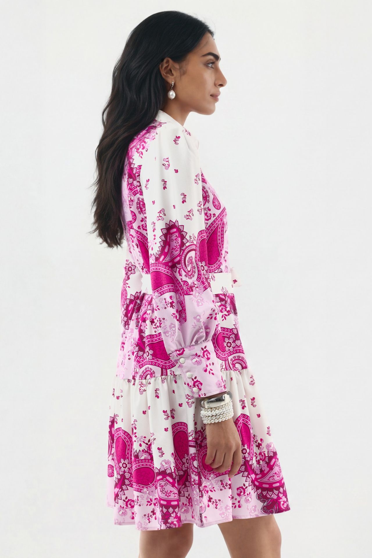 MSN Patterned A-Line Mini Dress 2