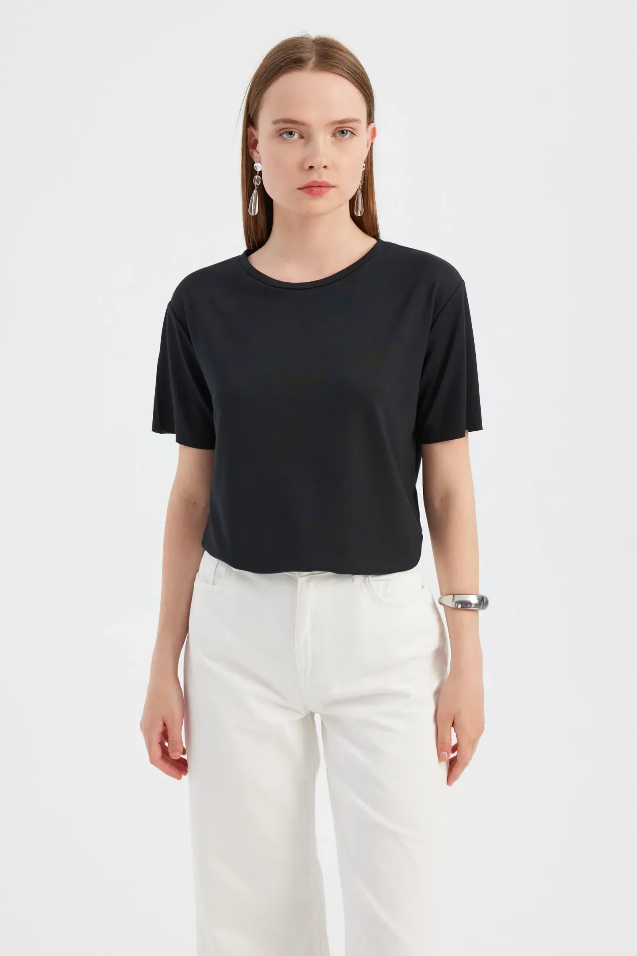 Basic Round Neck Short Sleeve T-Shirt