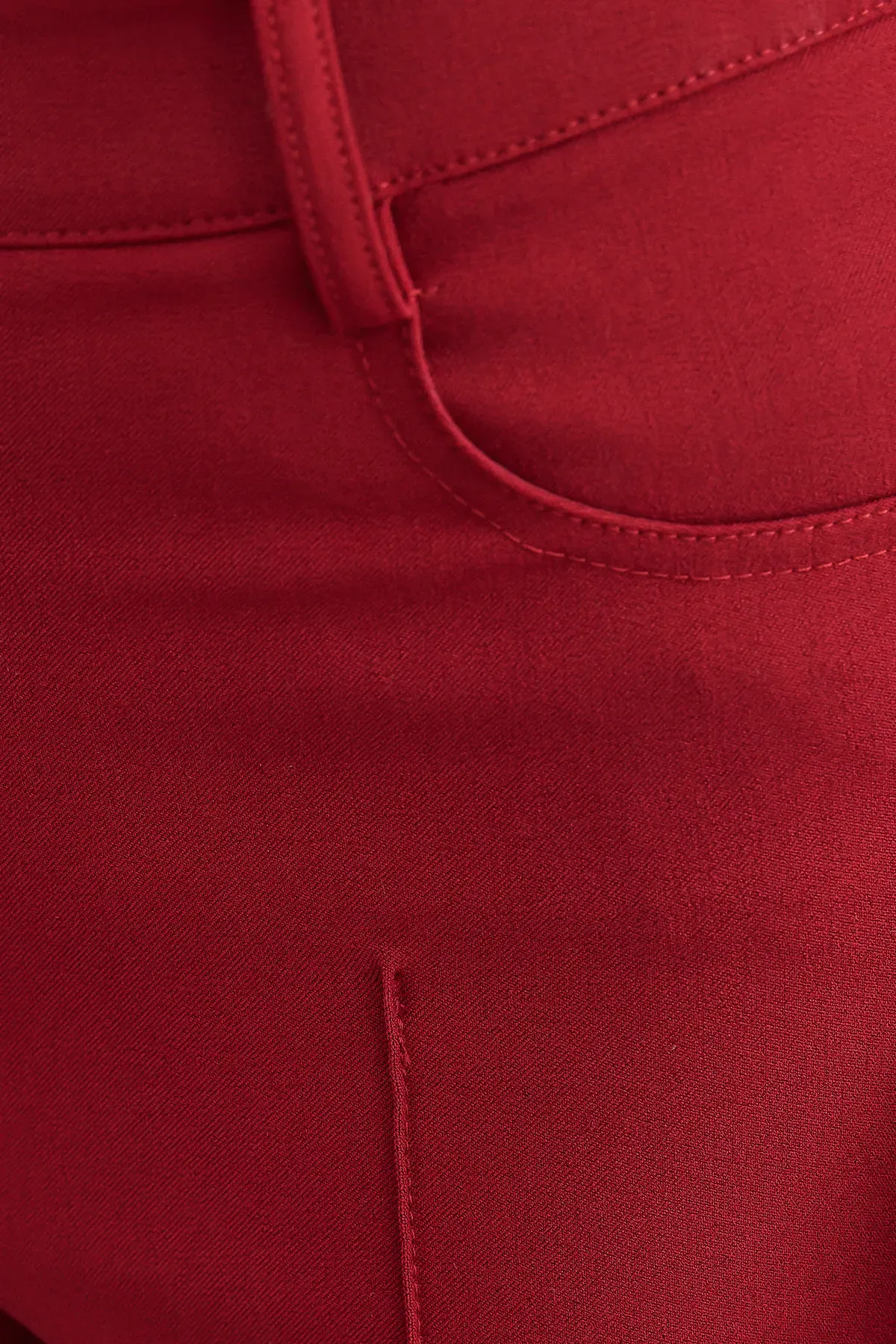 Ribbed Mid Rise Flare Trousers 5