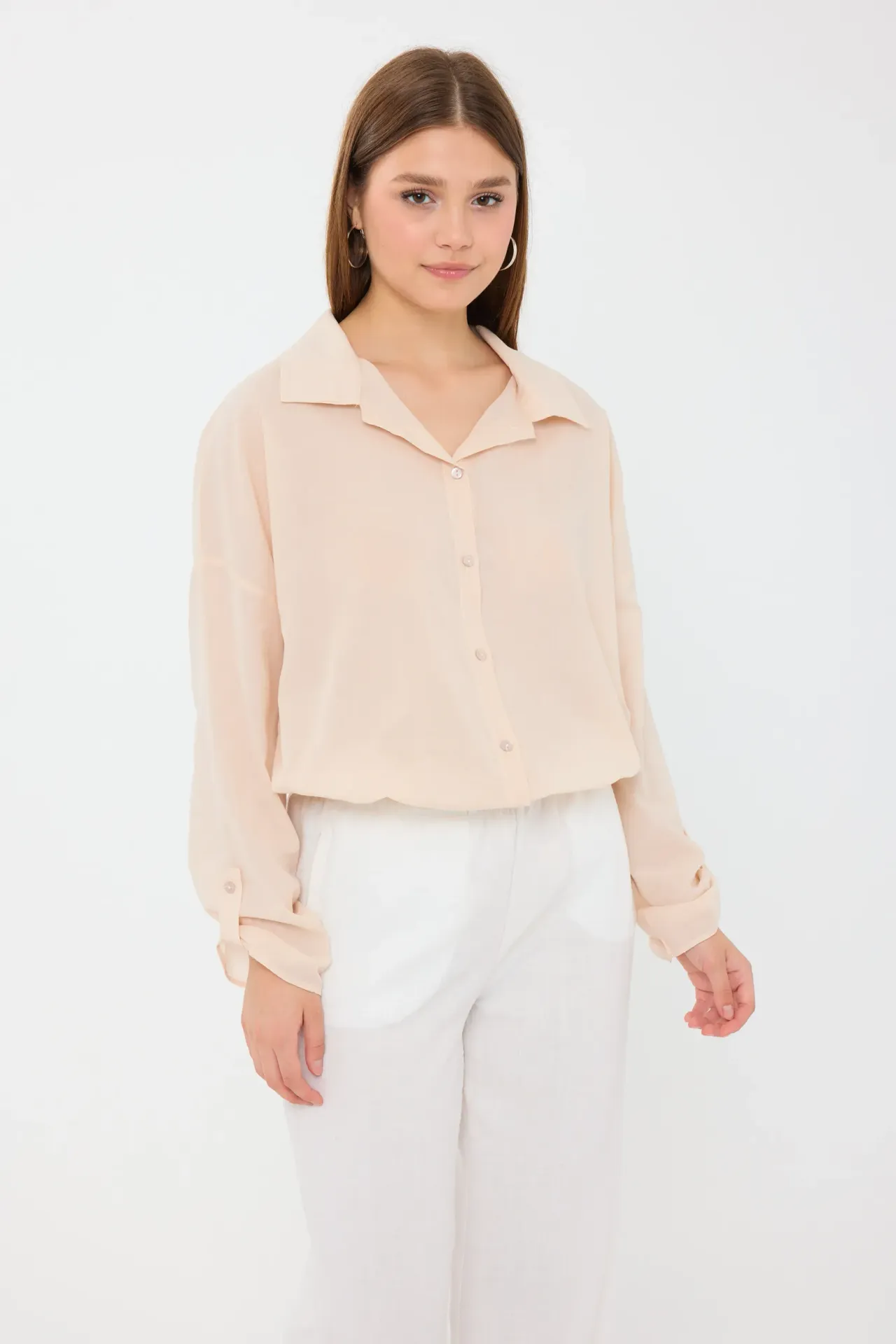 Oversized Long Sleeve Buttoned Shirt