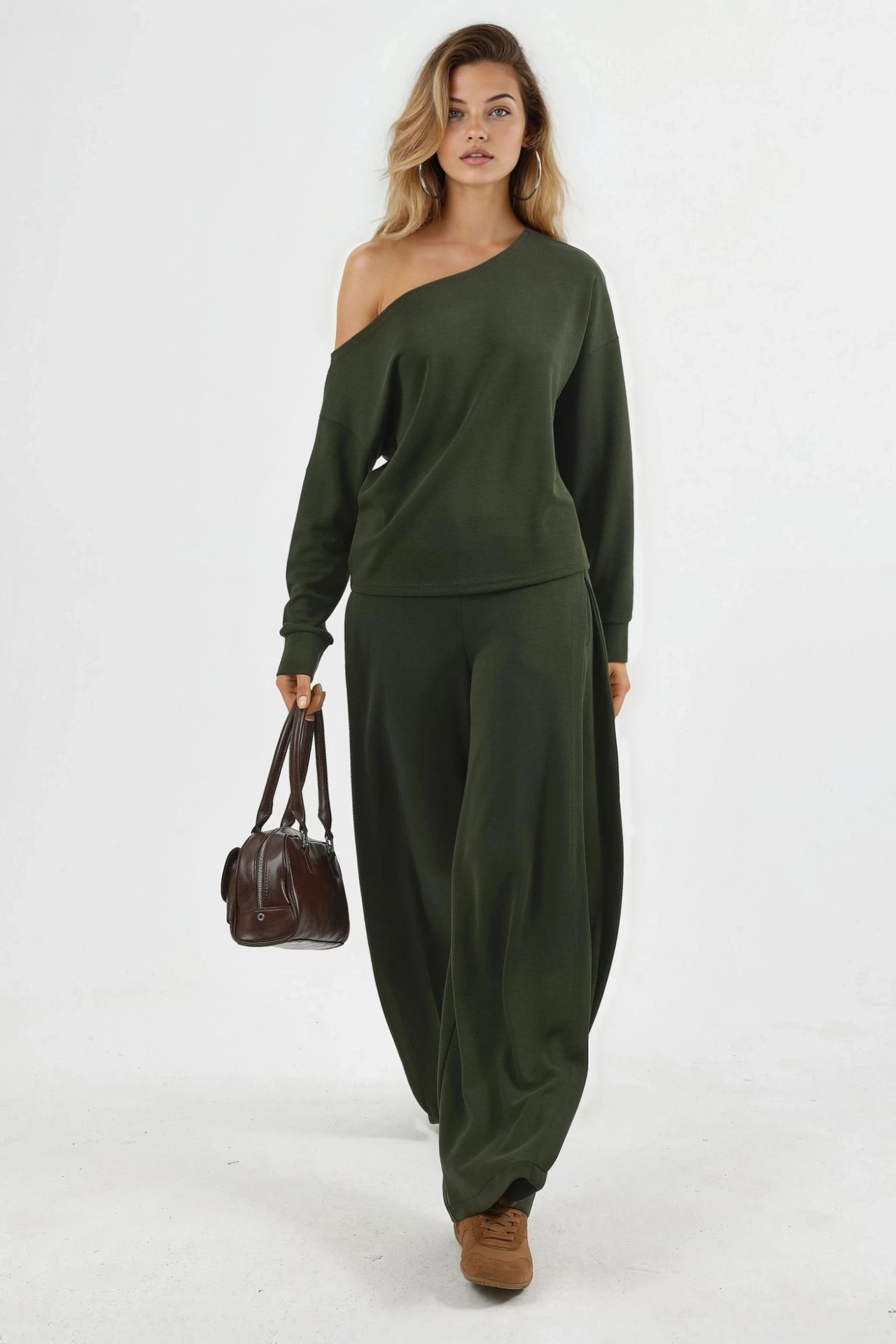BUSEM Wide Leg Pleated Pants 7