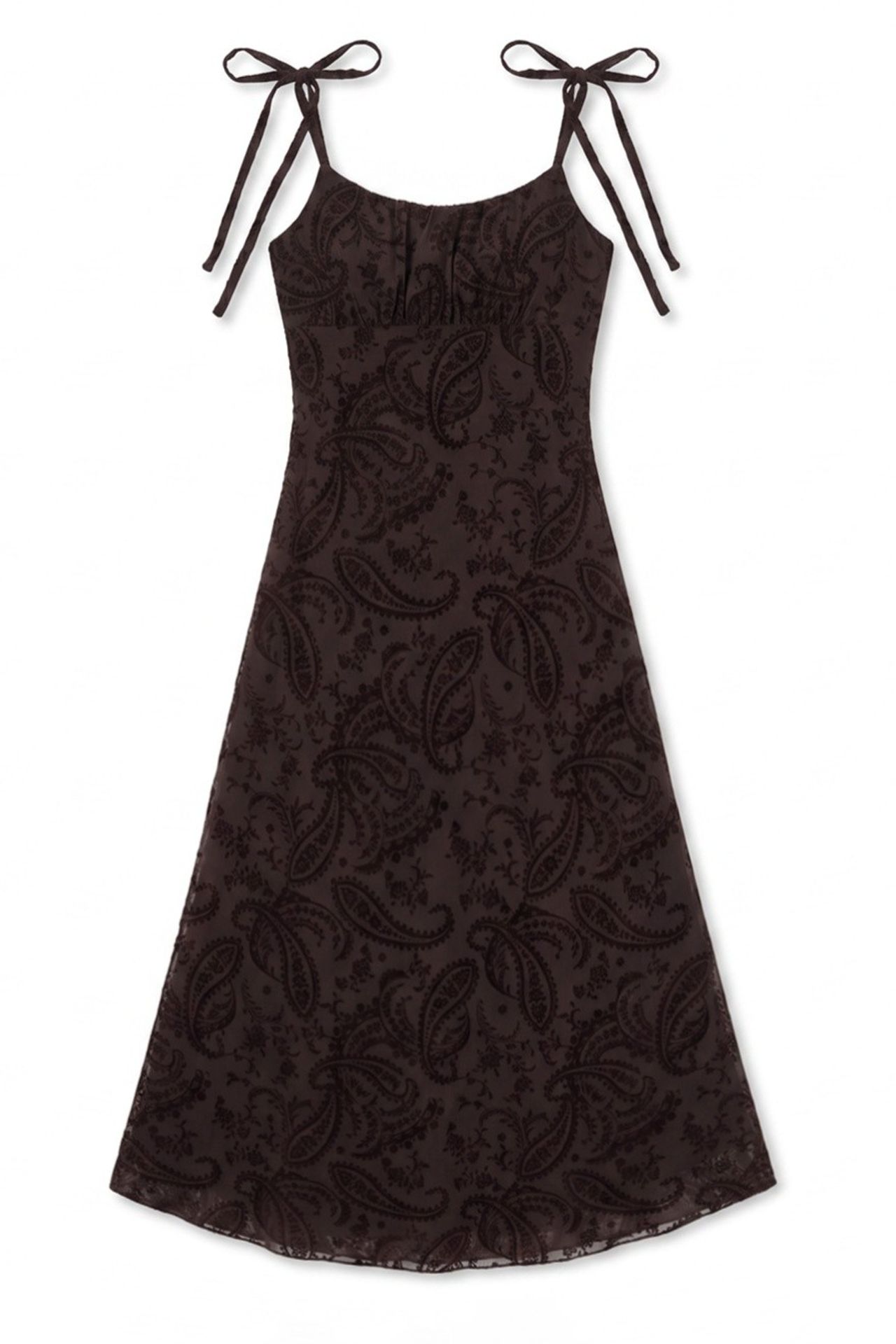 Floral A-Line Tulle Midi Dress 5