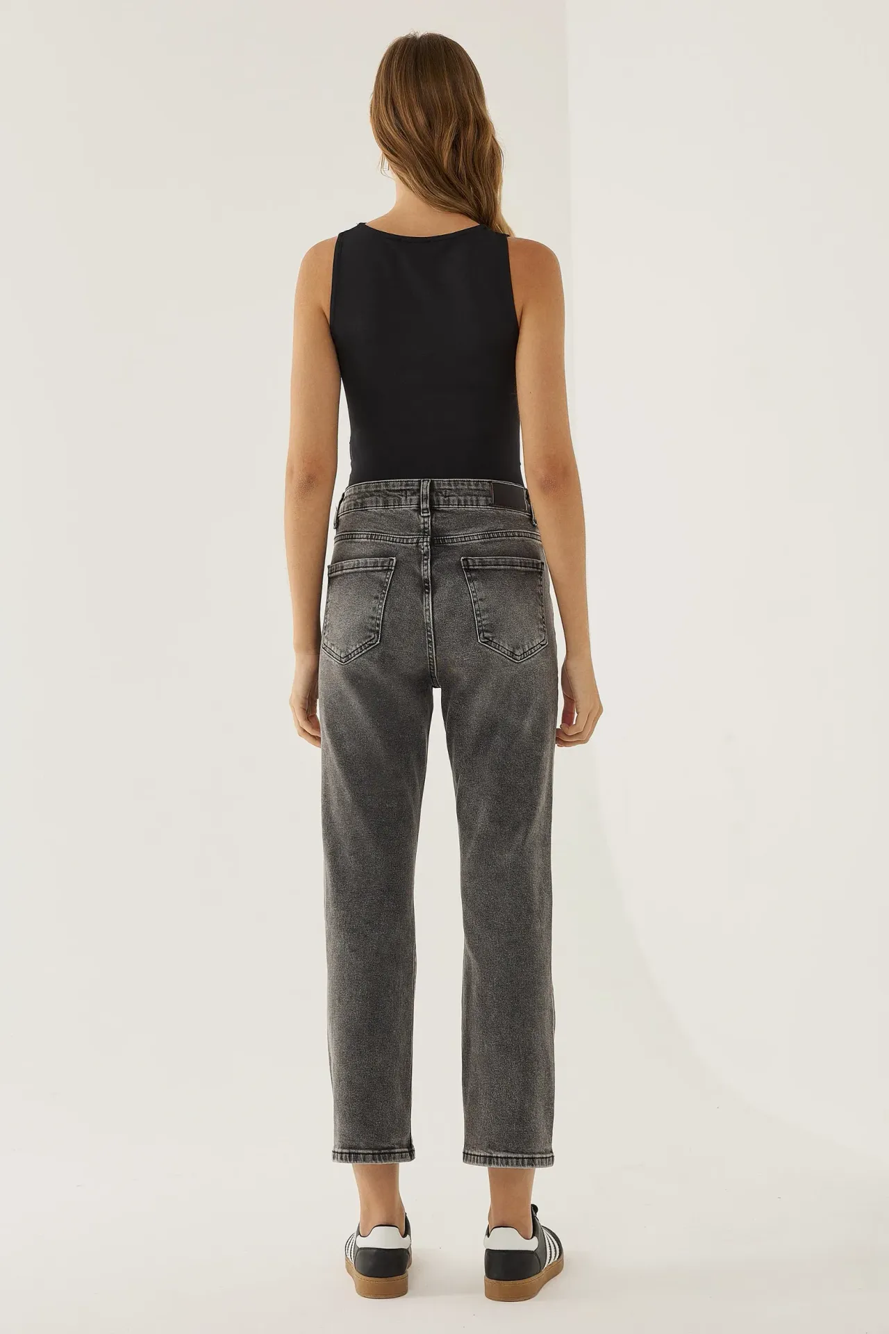 High Waist Straight Denim Jeans
