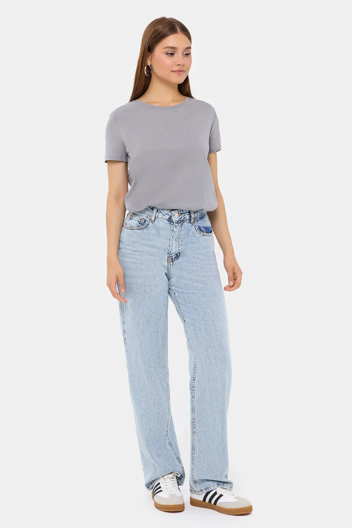 Basic Round Neck Short Sleeve T-Shirt 3