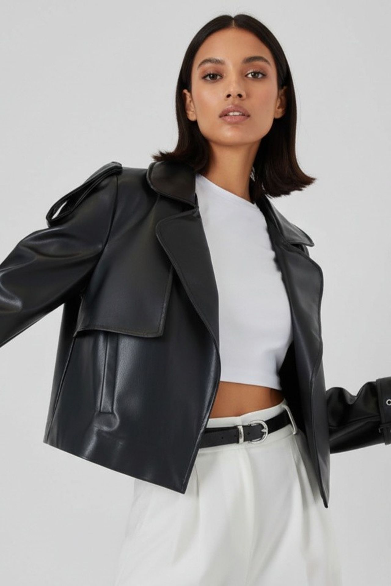 BDART Faux Leather Biker Jacket 2