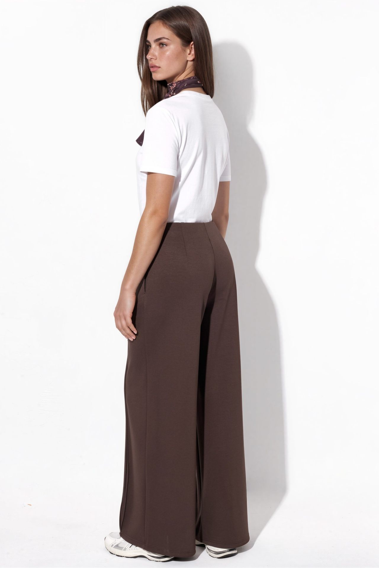Modal Touch Rib Detail Straight Leg Pants 3