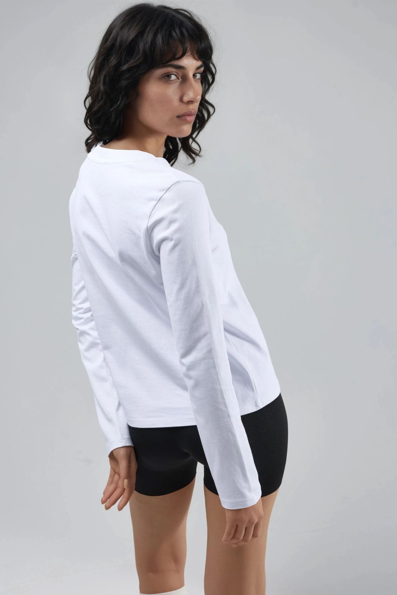 BUSEM Long Sleeve Crew Neck Basic Blouse 2