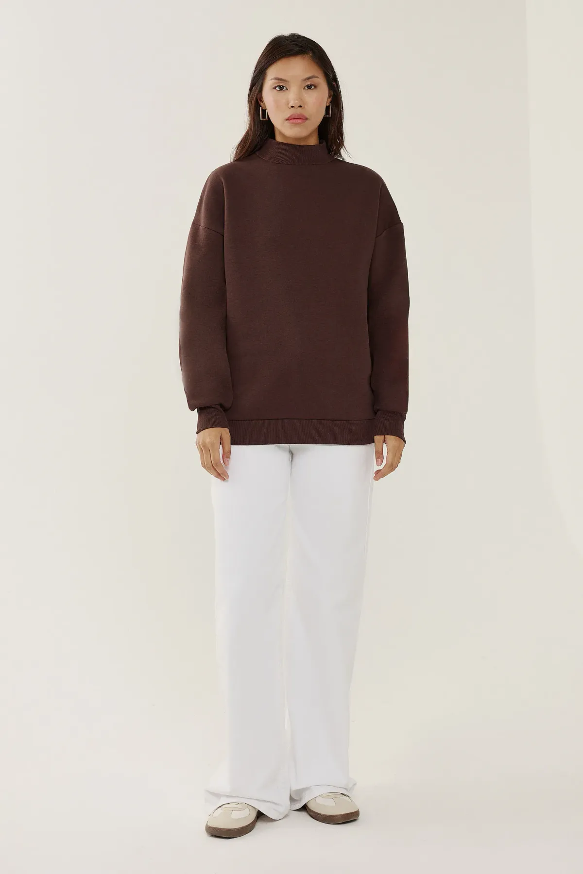 Oversized High-Neck Sweatshirt 2